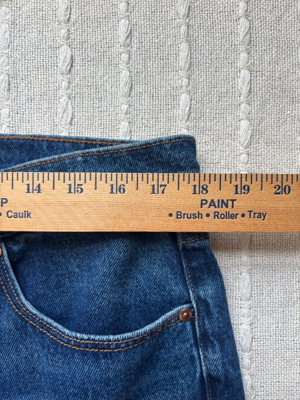 Talbots Loft Wide Leg Cropped Jeans Cuffed Hem High Rise Size 12 Cotton Relaxed - Picture 9 of 13